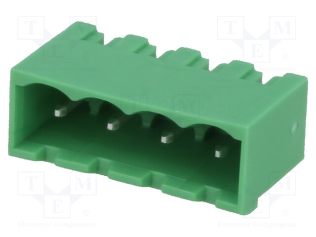 Pluggable terminal block; 5mm; ways: 4; straight; socket; male