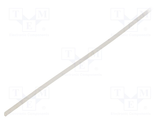 Insulating tube; Mat: silicone; natural; Øint: 0.5mm