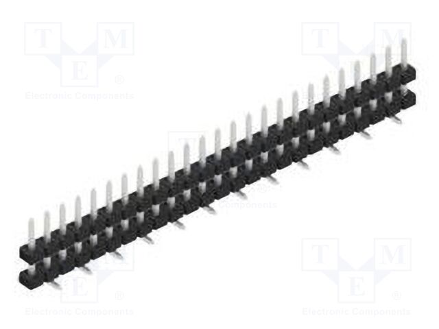 Connector: pin strips; pin header; male; PIN: 25; 2mm; SMT; 1x25