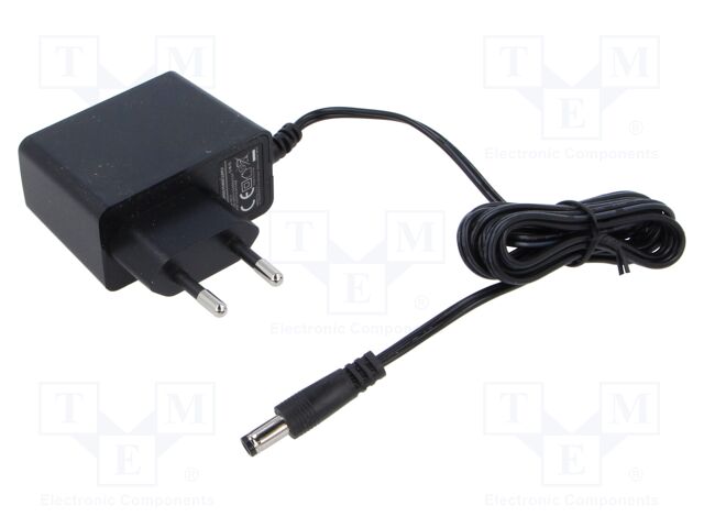 Power supply: switching; mains,plug-in; 12VDC; 500mA; 6W; 79%