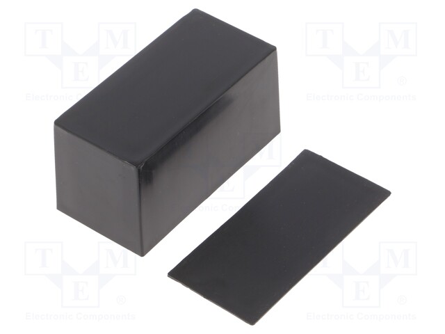 Enclosure: designed for potting; X: 36mm; Y: 70mm; Z: 35mm; ABS