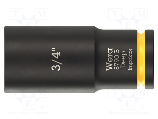 Socket; 6-angles,inch,socket spanner,impact; HEX 3/4"; 3/8"