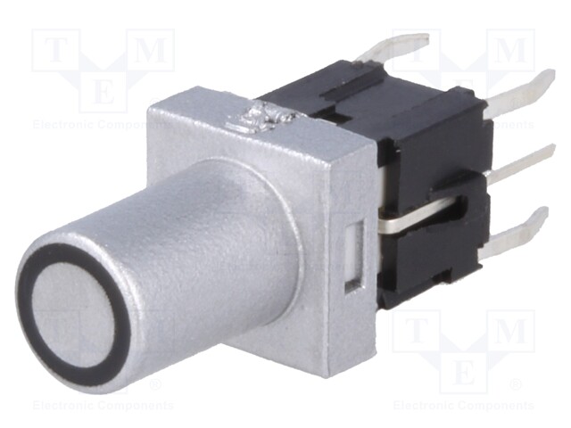 Switch: keypad; Pos: 2; SPST-NO; 0.05A/12VDC; silver; Illumin: LED