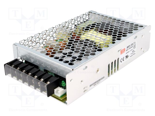 Power supply: switched-mode; modular; 101.3W; 7.5VDC; 159x97x38mm