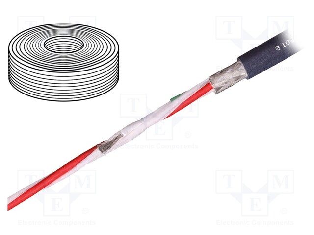 Wire: data transmission; chainflex® CFROBOT8.PLUS; 2x0.25mm2