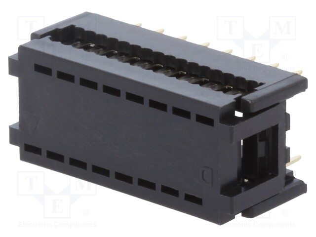 IDC transition; PIN: 16; DIL 7,62mm; IDC,THT; for ribbon cable