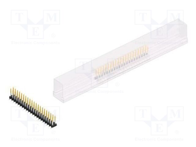 Connector: pin strips; pin header; male; PIN: 42; 2mm; SMT; 2x21