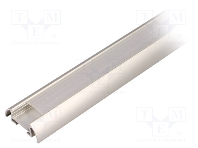 Profiles for LED modules; mat; surface; L: 1m; aluminium; anodized
