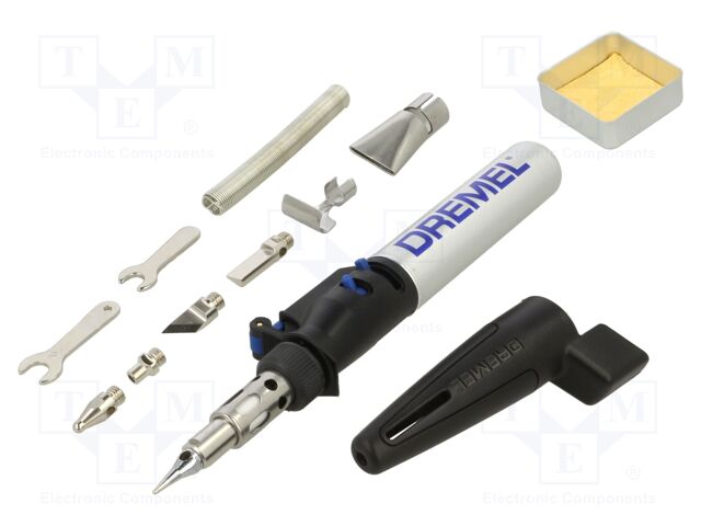 Soldering iron: gas; 1200°C; Tip temp: 550°C; 17ml; 90min