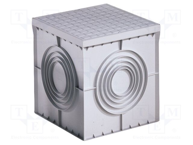 Enclosure: junction box; X: 200mm; Y: 200mm; Z: 200mm; plastic; grey