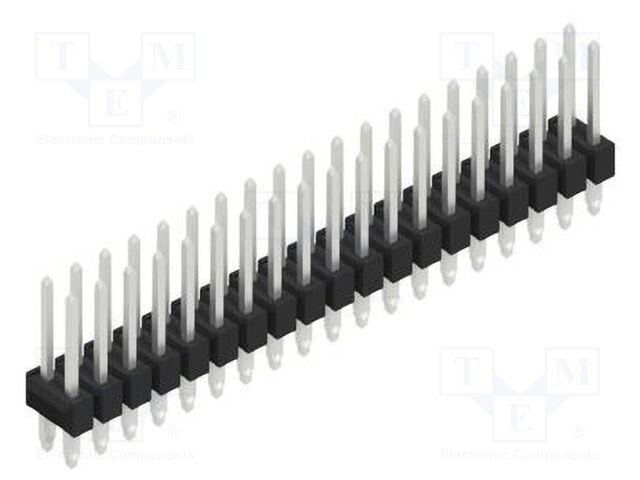 Connector: pin strips; pin header; male; PIN: 38; 2.54mm; THT; 2x19