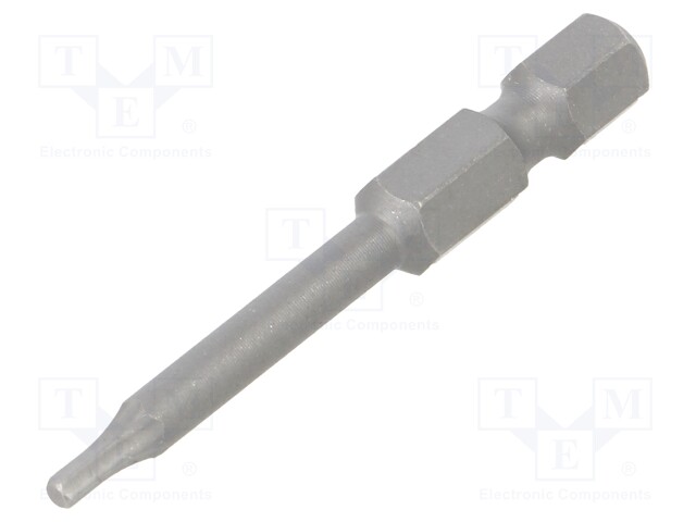 Screwdriver bit; Allen hex key; HEX 2mm; Overall len: 50mm