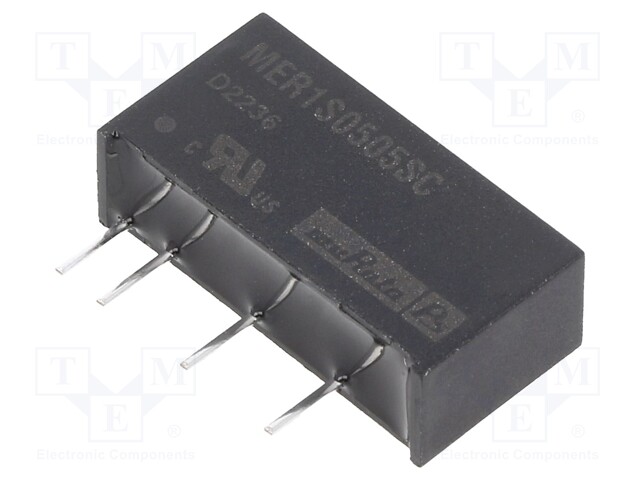 Converter: DC/DC; 1W; Uin: 4.5÷5.5V; Uout: 5VDC; Iout: 200mA; SIP