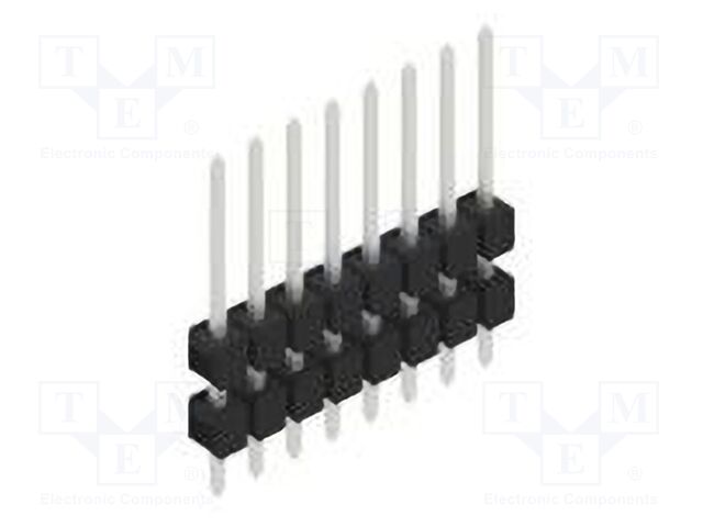 Connector: pin strips; pin header; male; PIN: 8; 2.54mm; THT; 1x8