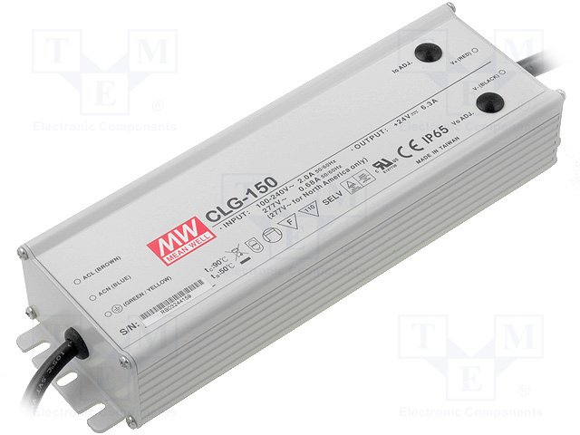 Power supply: switched-mode; LED; 142.5W; 15VDC; 13÷17VDC; IP65