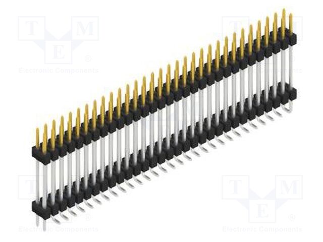 Connector: pin strips; pin header; male; PIN: 62; 2.54mm; SMT; 2x31