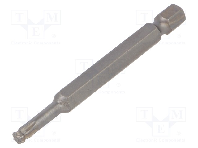 Screwdriver bit; Torx®,spherical; T10; Overall len: 70mm