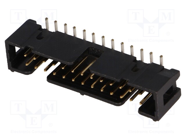 Socket; IDC; male; PIN: 26; vertical; SMT; gold-plated; 2A; 2.54mm