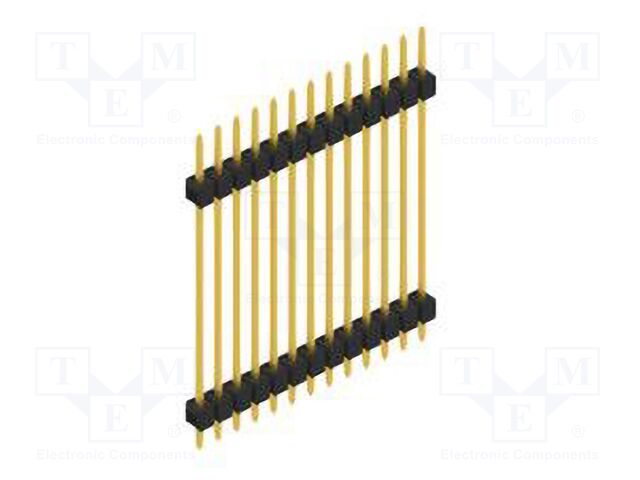 Connector: pin strips; pin header; male; PIN: 13; 2.54mm; THT; 1x13