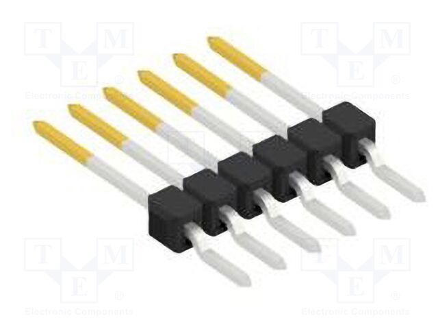 Connector: pin strips; pin header; male; PIN: 6; 2.54mm; SMT; 1x6