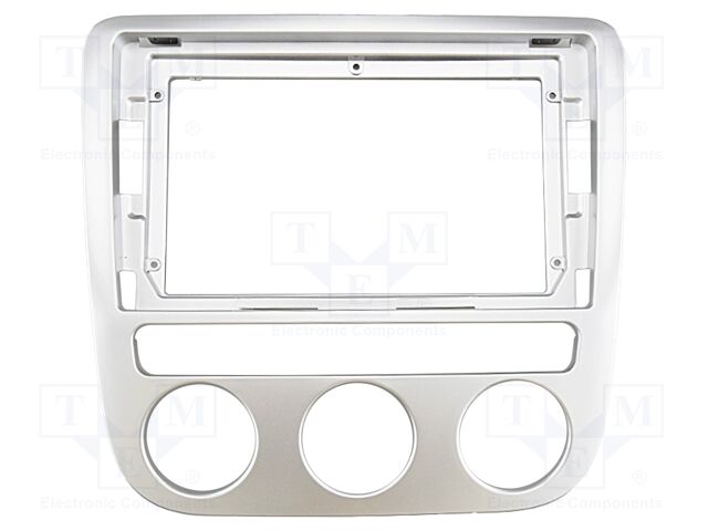 Radio frame; VW; silver; 9"