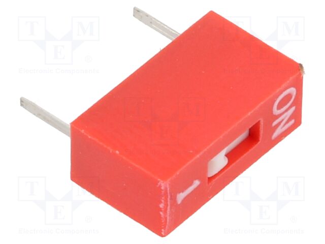 Switch: DIP-SWITCH; Poles number: 1; OFF-ON; 0.025A/24VDC; Pos: 2/1