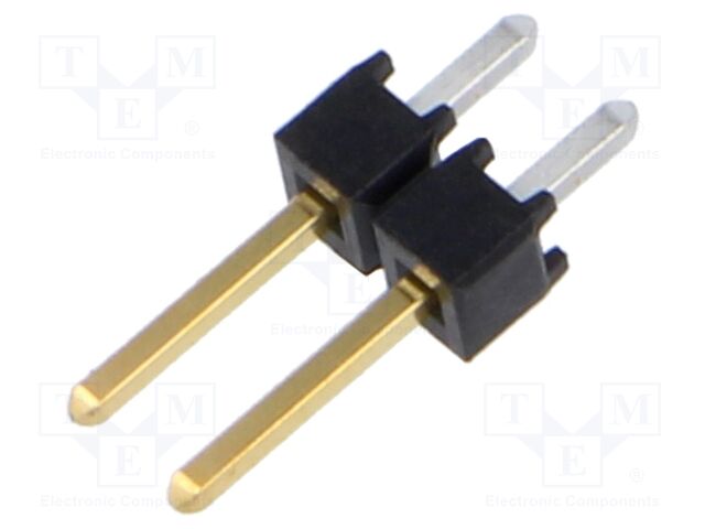 Connector: pin strips; pin header; male; PIN: 2; straight; 2.54mm