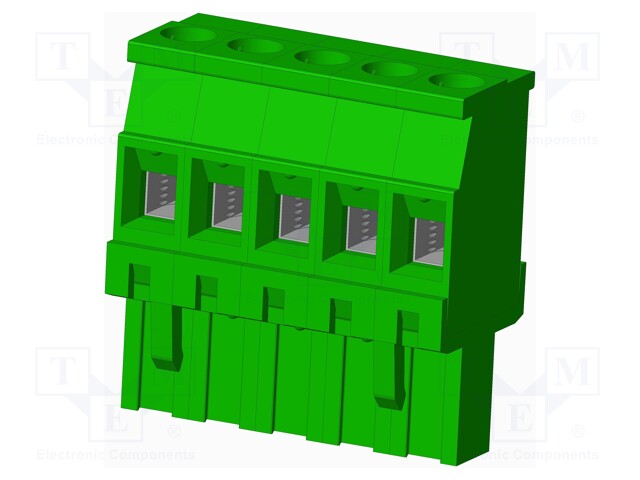 Connector: pluggable terminal block; plug; female; angled 90°
