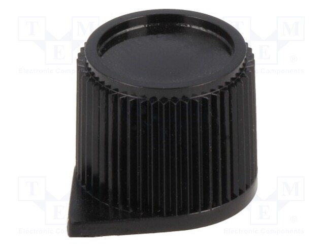Knob; with pointer; thermoplastic; Shaft d: 6mm; Ø15.4x13.2mm