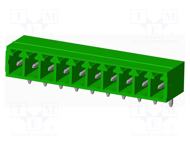 Connector: pluggable terminal block; socket; male; angled 90°