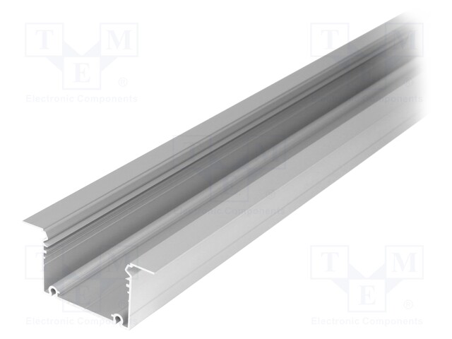 Profiles for LED modules; recessed; natural; L: 2m; aluminium