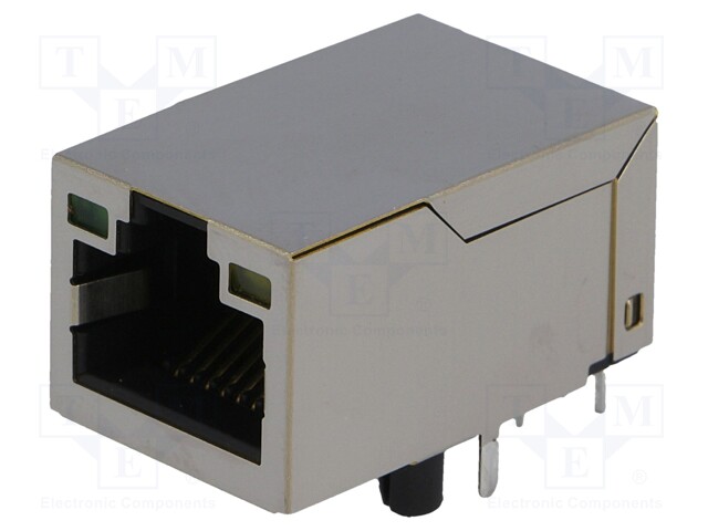 Socket; RJ45; PIN: 8; shielded,with LED; Layout: 8p8c; THT