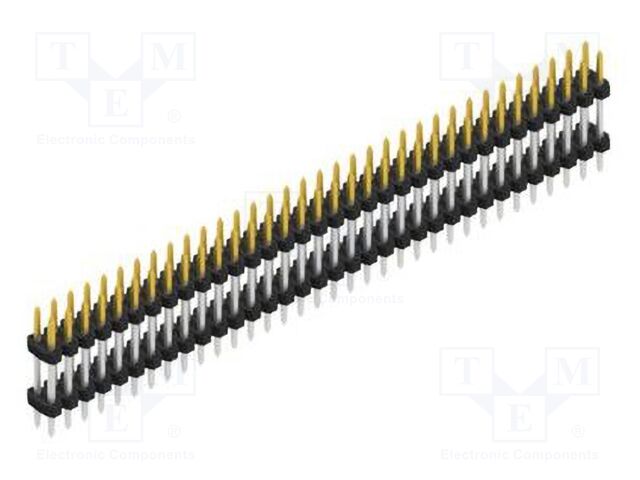 Connector: pin strips; pin header; male; PIN: 68; 2mm; THT; 2x34