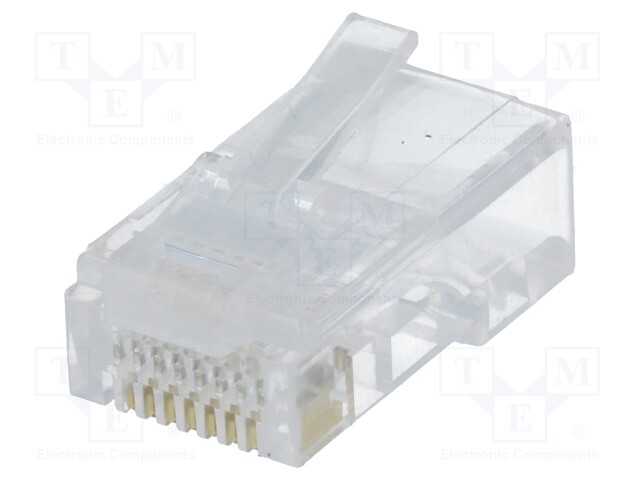 Plug; RJ45; PIN: 8; Layout: 8p8c; IDC,crimped; for cable