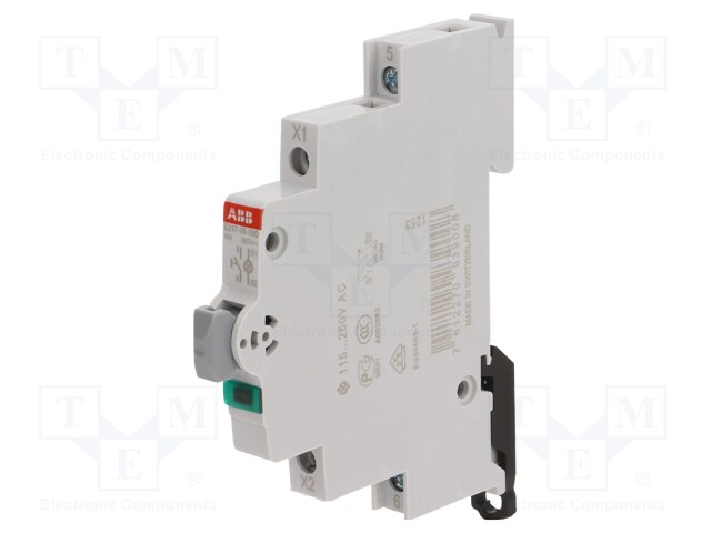 Module: pushbutton switch; 16A; Mounting: DIN; 250VAC; monostable