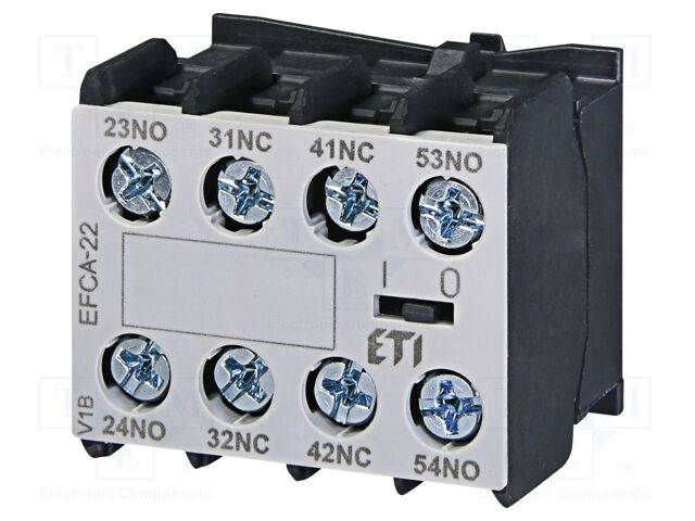 Auxiliary contacts; Series: CECAO; Leads: screw; Mounting: front