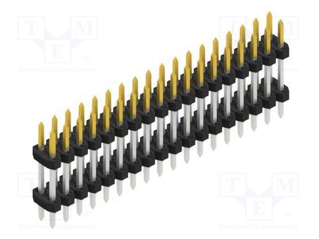 Connector: pin strips; pin header; male; PIN: 36; 2mm; THT; 2x18