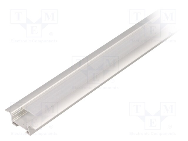 Profiles for LED modules; mat; recessed; L: 2m; aluminium
