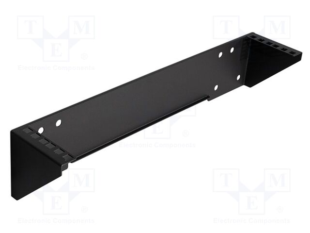 Mounting rack; black; Height: 2U; Standard: 19"