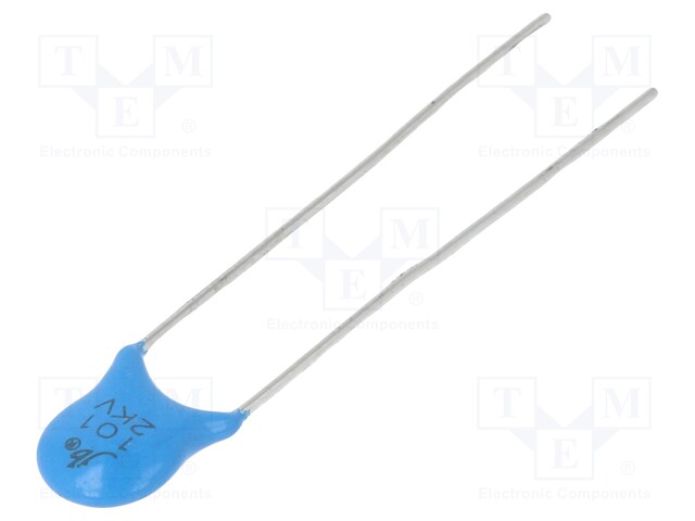 Capacitor: ceramic; 100pF; 2kVDC; YL; ±10%; 5mm