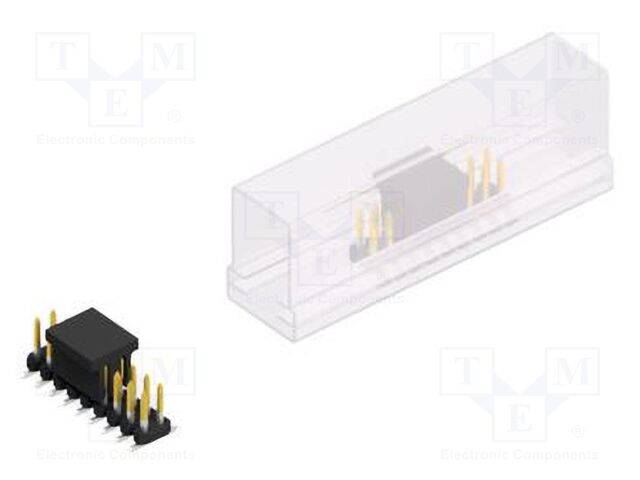 Connector: pin strips; pin header; male; PIN: 18; 2mm; SMT; 2x9; 100V