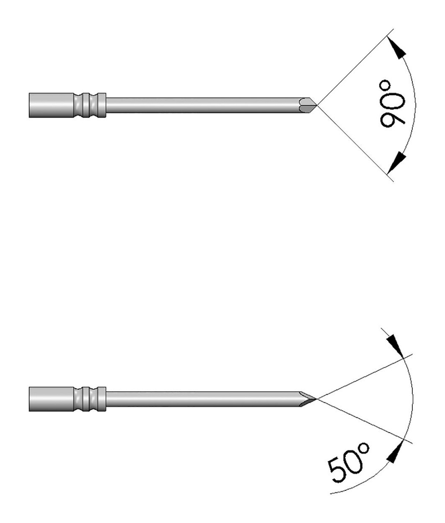 Test needle; Operational spring compression: 4.3mm; 2A; Ø: 0.5mm