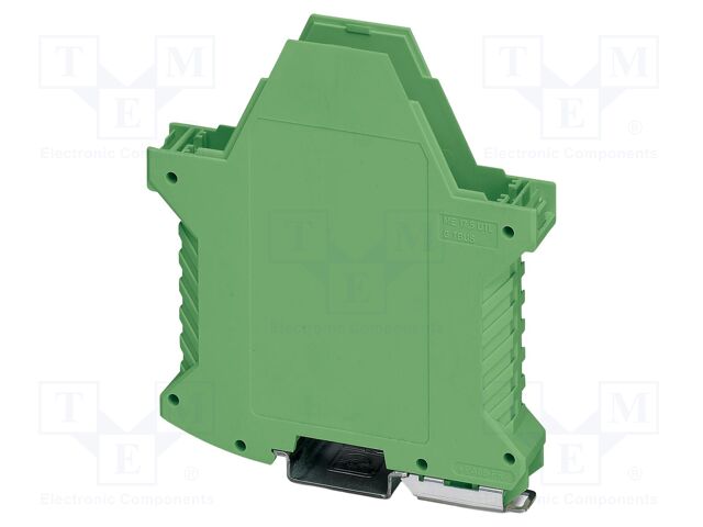 Enclosure base; with terminals; green; UL94V-0; ME 17,5; Y: 99mm