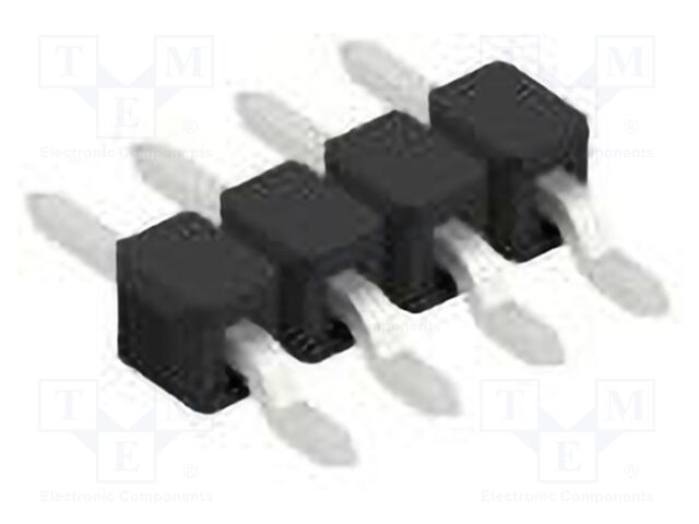 Connector: pin strips; pin header; male; PIN: 4; 2.54mm; SMT; 1x4
