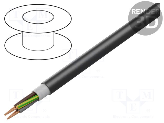 Wire; BiT 1000 Power; 5G95mm2; unshielded; PVC; black; 600V,1kV