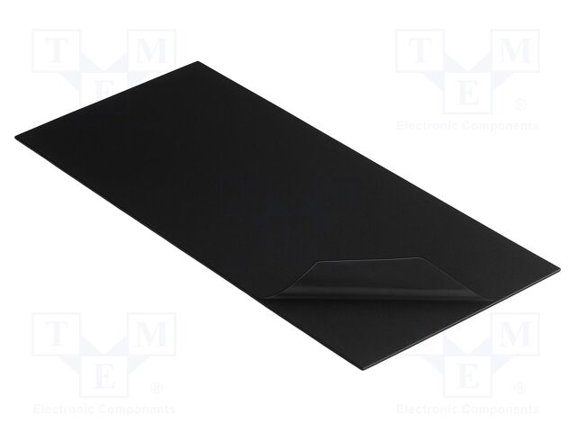Tape: heat transfer; W: 20mm; L: 120mm; Thk: 1mm; 10W/mK; black; 24kV