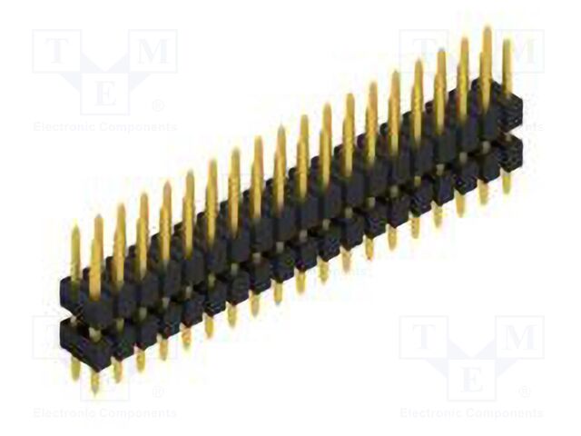 Connector: pin strips; pin header; male; PIN: 38; 2.54mm; THT; 2x19