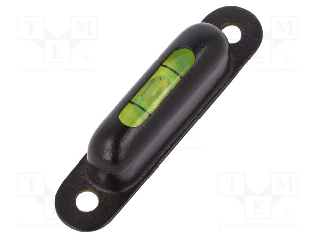 Spirit level; viewing window top; H: 13mm; Ømount.hole: 4.5mm