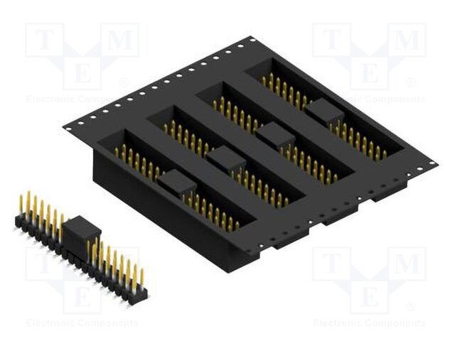 Connector: pin strips; pin header; male; PIN: 36; 2.54mm; SMT; 2x18
