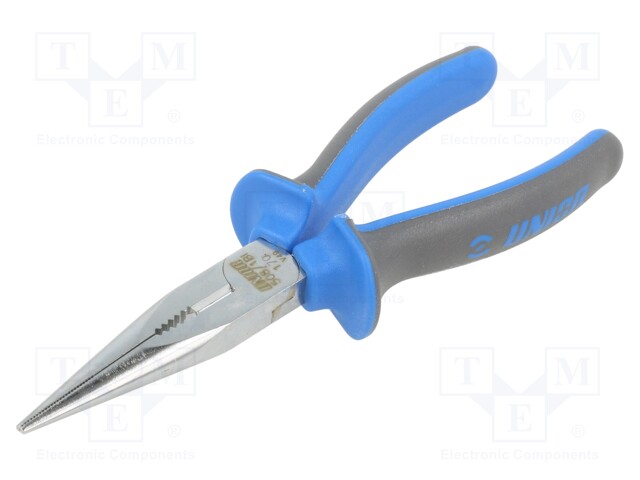 Pliers; half-rounded nose,elongated; 170mm; 508/1BI